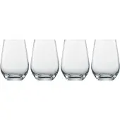 Schott zwiesel Longdrinkglas SCHOTT-ZWIESEL "Universalbecher Forté 557 ml 4er Set transparent", bunt (transparent), 4 tlg., Glas, Trinkgefäße, Longdrinkglas