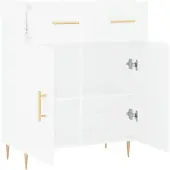 vidaXL Sideboard Weiß 69,5x34x90 cm Holzwerkstoff