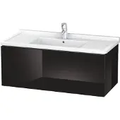 Duravit L-Cube Waschtischunterbau wandhängend, 1 Auszug, 1020x408x469mm, LC616604040, Farbe: Schwarz Hochglanz Lack