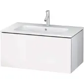 Duravit L-Cube Waschtischunterbau wandhängend, 1 Auszug, 820x400x481mm, LC614108585, Farbe: Weiß Hochglanz Lack