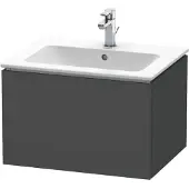 Duravit L-Cube Waschtischunterbau wandhängend, 1 Auszug, 620x400x481mm, LC614004949, Farbe: Graphit Matt Dekor