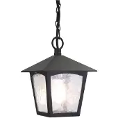 Elstead Lighting Elstead York Außen-Hängeleuchte E27 29cm Schwarz IP43