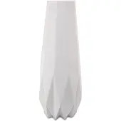 Goebel Dekovase "Vase Polygono Star 41 cm weiß", weiß, B:14,5cm H:41cm T:14,5cm Ø:14,5cm, Vasen, Dekovase, Abwischbar