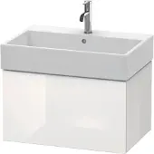 Duravit L-Cube Waschtischunterbau wandhängend, 1 Auszug, 684x394x459mm, LC617608585, Farbe: Weiß Hochglanz Lack
