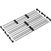 B & W International Trennsteg Set 4 für Werkzeugkoffer, Inneneinteilung mit Kappen, Aluminium