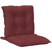 vidaXL Niedriglehner-Auflagen 6 Stk. Melange Weinrot 100x50x7 cm Stoff