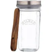 Kilner Kefir Herstellungsset mit Glas, 0,5 Liter transparent