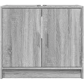 vidaXL Waschbeckenunterschrank Grau Sonoma 63x29x55 cm Holzwerkstoff