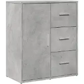 vidaXL Sideboards 2 Stk. Betongrau 60x31x70 cm Holzwerkstoff