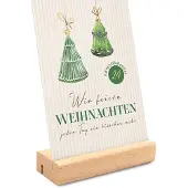 Sonstige Verlage Wir feiern Weihnachten - Adventskalender mit Holzaufsteller