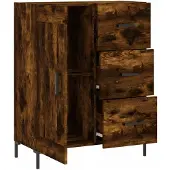 vidaXL Sideboard Räuchereiche 69,5x34x90 cm Holzwerkstoff