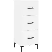 vidaXL Highboard Weiß 34,5x34x180 cm Holzwerkstoff