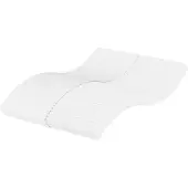 vidaXL Schaumstoffmatratze Weiß 120x210 cm Härtegrad H2 H3