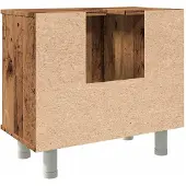 vidaXL Badschrank Altholz-Optik 60x32x53,5 cm Holzwerkstoff