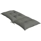 vidaXL Hochlehner-Auflagen 4 Stk. Melange Dunkelgrau 120x50x7 cm Stoff