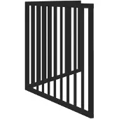 vidaXL Hundegitter Faltbar 2 Paneele Schwarz 160 cm Pappelholz