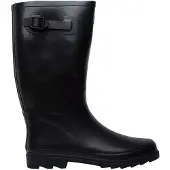 Trespass Recon X Gummistiefel, wasserdicht mit verstellbarer Schnalle, Schwarz, EU 46