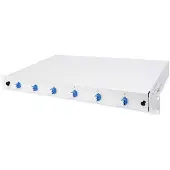 Helos 19" Fiber Optic Breakout Box Singlemode 6x LC-Duplex - Single- bzw. Monomode-Faser