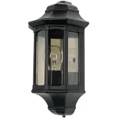 Garden Zone Elstead Newbury Außen-Wandleuchte E27 Schwarz IP44