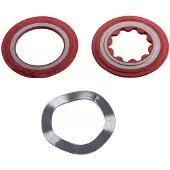 Sram Shield/wave Washer Assembly Pressfit Gxp Road Innenlager-spacer Rot,Silber Rot,Silber One Size