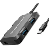 Qoltec Hub Adapter USB-C 3.1 5in1 | 4x USB 3.0 |