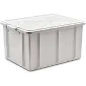 Merkloos Kunststoff-Aufbewahrungsbox mit Deckel, 50 x 40 x 26 cm
