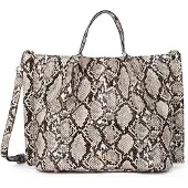 L.credi Handtasche Umhängetasche Raila Handbag Black Mix taupe