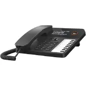 Gigaset DESK 600, Analoges Telefon, Kabelgebundenes Mobilteil, 100 Eintragungen, Anrufer-Identifikation, Schwarz