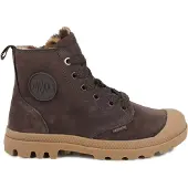 Palladium Winterboots "PAMPA HI ZIP WL WILD", Damen, Gr. 38, wärmend, braun (schwarz cocoa), Leder, Schuhe Winterboots, Winterschuhe, Winterstiefel, Snowboots, gefüttert