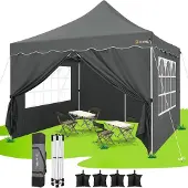 Merkloos Faltbare Gartenlaube 3 x 3 Meter mit UV-Schutz