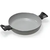 Moneta Melodia, Rund, Schwenkpfanne, Schwarz, Grau, Finegres, Melodia, Aluminium