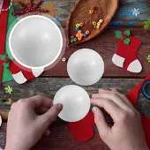 Markenlos 50 Stück Styrofoam-Kugeln 5 cm Weihnachts- & Hochzeitsdekoration