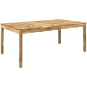 Syfax Gartentisch Weiß gewaschen 196 x 100,5 x 75 cm