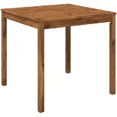Syfax Gartentisch Natur 80 x 80,5 x 75 cm Massivholz Akazie