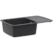 vidaXL Küchenspüle Einbecken Granit 78 x 50 x 31 cm Graphit