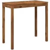 Syfax Gartenbar-Tisch Natur 108,5 x 55 x 105 cm Massivholz Akazie
