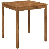 Syfax Gartentisch Natur 70 x 68,5 x 75 cm Massivholz Akazie