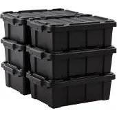 OEM Kunststoff-Opbehandelungsbox-Set, 12,5L, 6er-Pack, Deckel und Klemmschließe