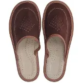Nowo Herren Pantoffeln 2026 Dunkelbraun Leder