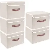 Merkloos Set von 5 Faltbaren Aufbewahrungsboxen mit Deckel
