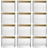 Merkloos Omgoods – Set mit 12 luftdichten Glasbehältern