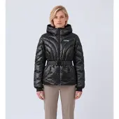 Colmar für Damen. 28000001-3KQ Schwarze Ski-Daunenjacke mit Gürtel (44), Lässig, Polyamid