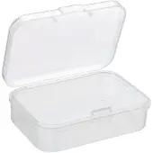 Merkloos Transparente Aufbewahrungsbox mit Scharnierdeckel - 12 Stück