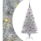 vidaXL Weihnachtsbaum Silber 150 cm PET
