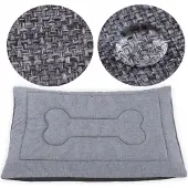 Welsti Hundebett für Katzen, Hundematte, grau M 70x50