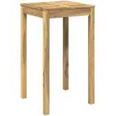 Syfax Gartenbar-Tisch Weiß gewaschen 60 x 60,5 x 105 cm