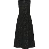 Kaffe Midikleid "Damen Kleid KAcorbina", Damen, Gr. 34, N-Gr, schwarz (schwarz deep), Obermaterial: 100% Polyester PES., Kleider Midikleid