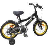 vidaXL Kinderfahrrad 12 Zoll für 2-4 Jahre alt Schwarz