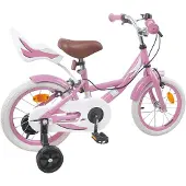 vidaXL Kinderfahrrad 14 Zoll für 3-5 Jahre alt Hellrosa