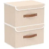 Merkloos Elzusha – Set aus 2 zusammenklappbaren Aufbewahrungsboxen mit Deckel